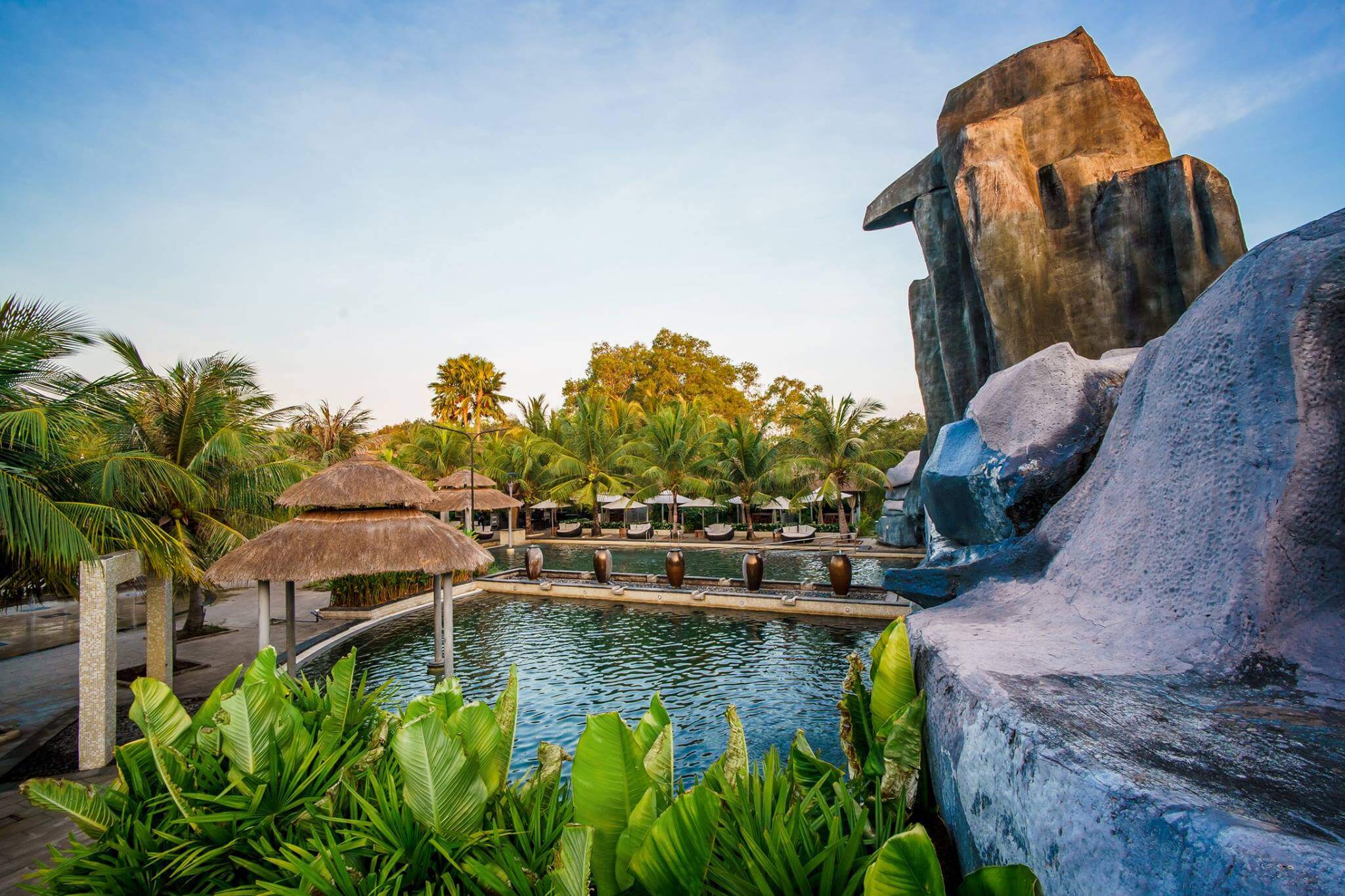 Soaking in the Binh Chau Hot Springs